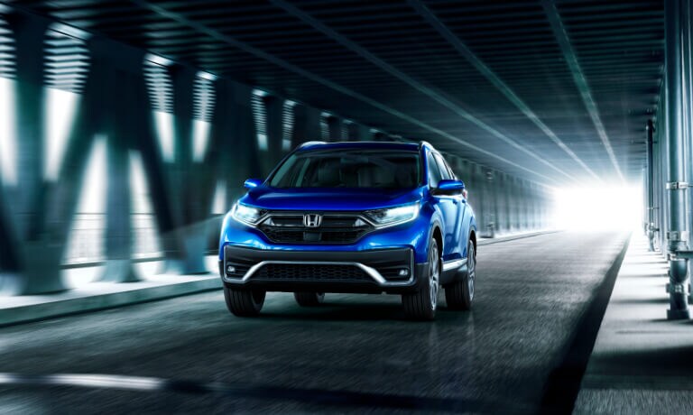 2022 Honda CR-V driving under a bridge