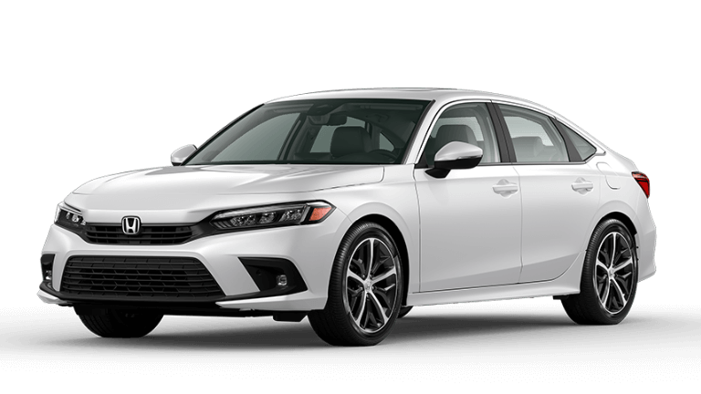 2022 Honda Civic Touring in Platinum White Pearl exterior