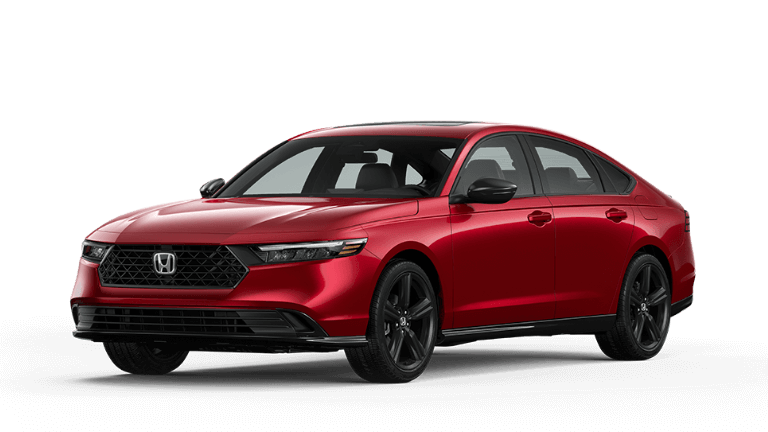 2023 Honda Accord Sport-L Hybrid in Radiant Red Metallic exterior