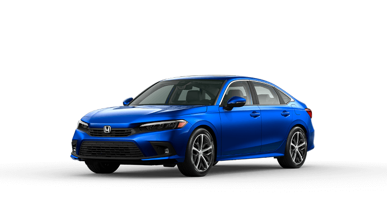 2023 Honda Civic Touring in Aegean Blue Metallic exterior