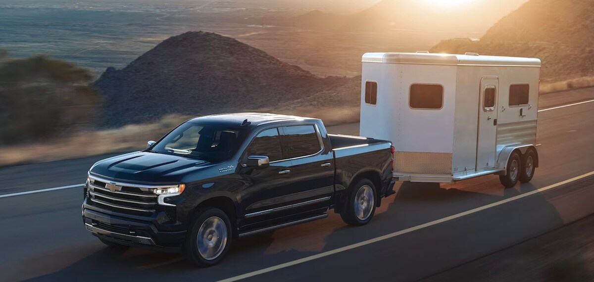 Chevy Silverado 1500 Towing Capacity Black 2023 Chevy Silverado 1500 towing a camper