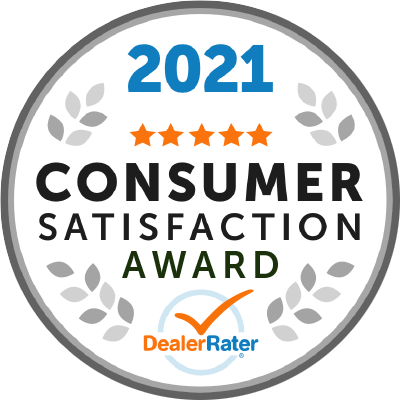 2021 DealerRater Consumer Satisfaction Award