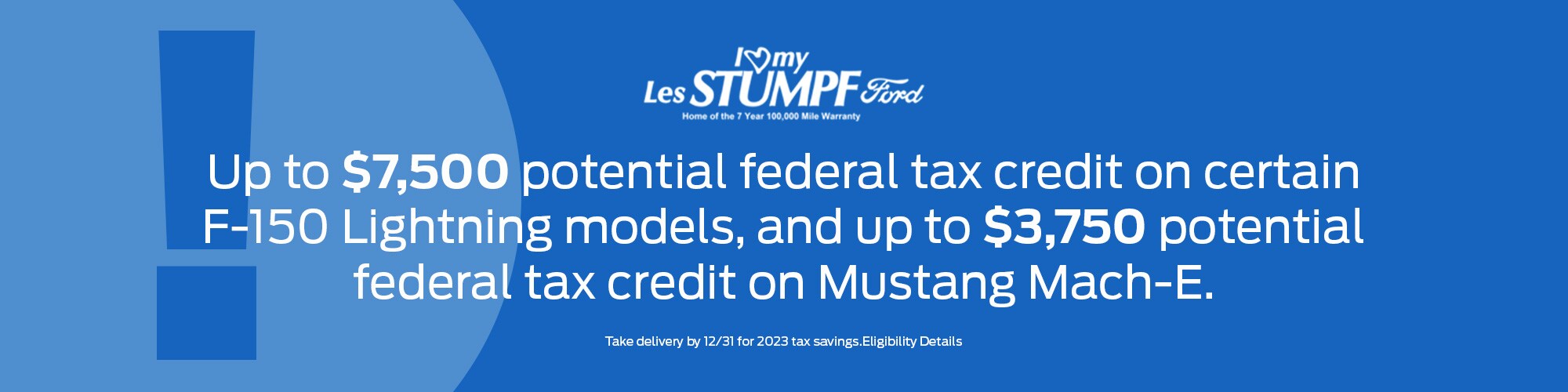 Available Tax Credits for Current Ford EV Models