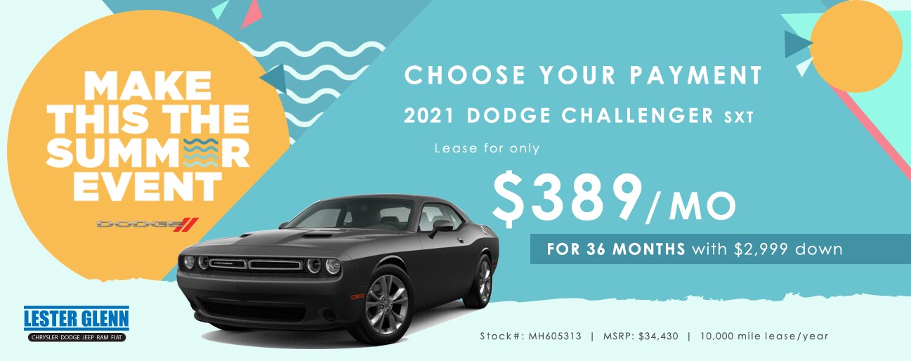 2021 Dodge Challenger Monthly Special