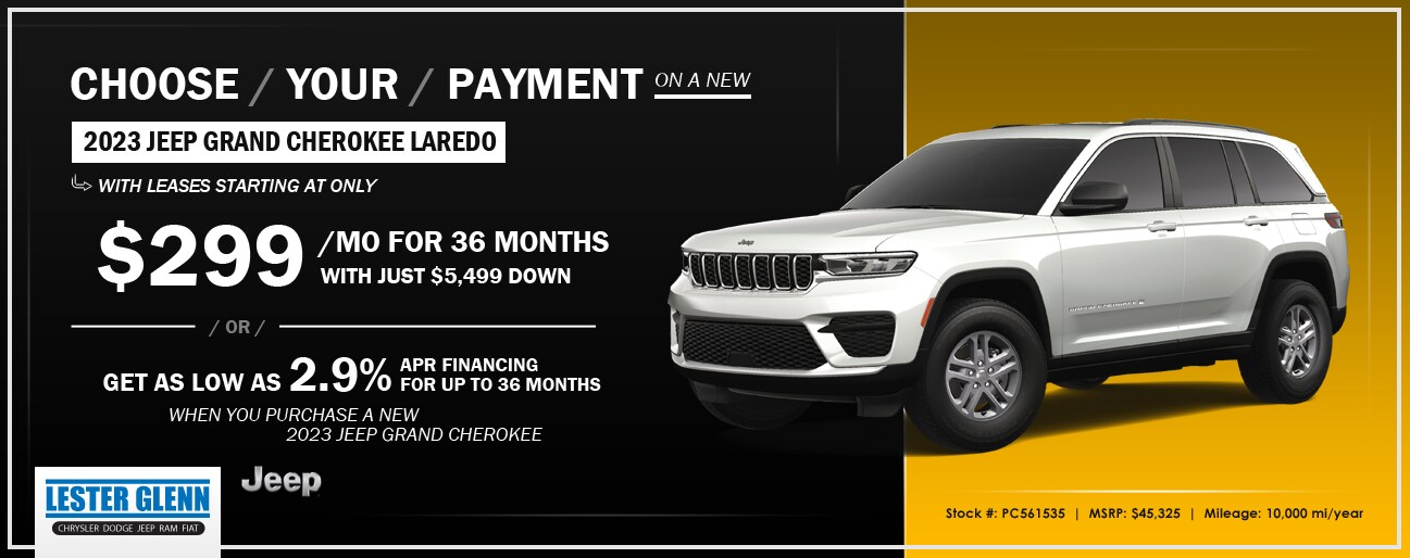 2023 Jeep Grand Cherokee Laredo Special Offers