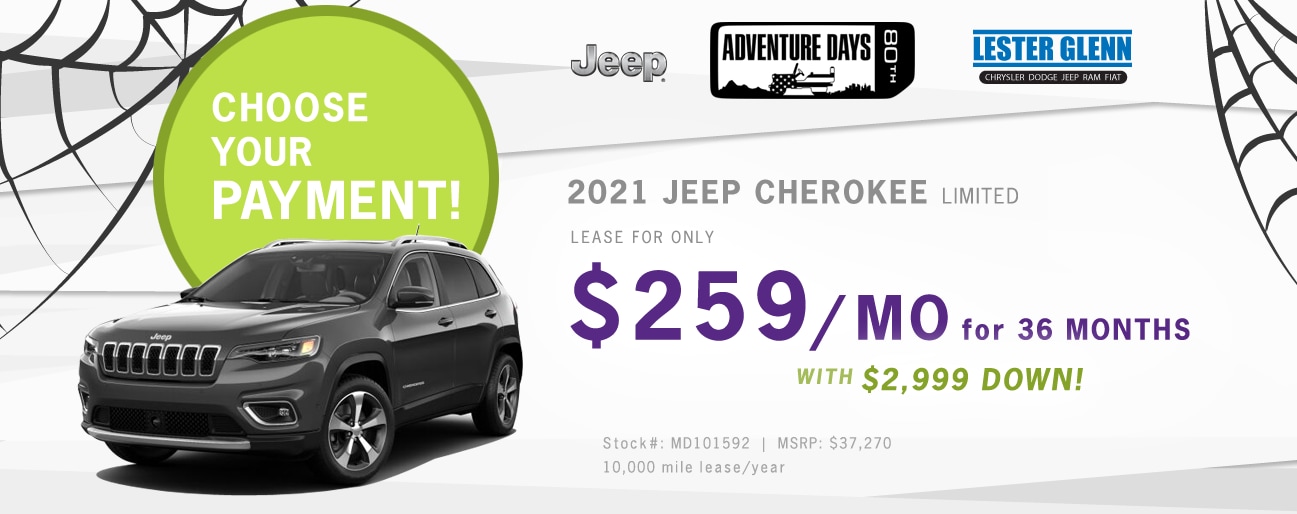 2021 Jeep Cherokee Monthly Special