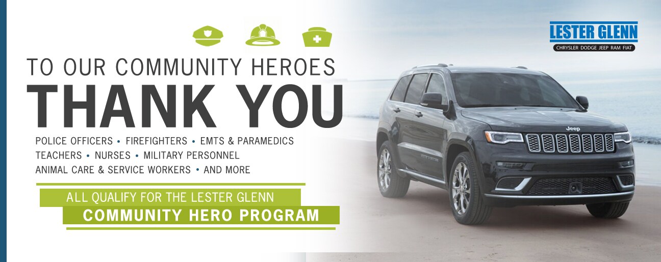 Lester Glenn Chrysler Dodge Jeep RAM FIAT Community Heroes Program