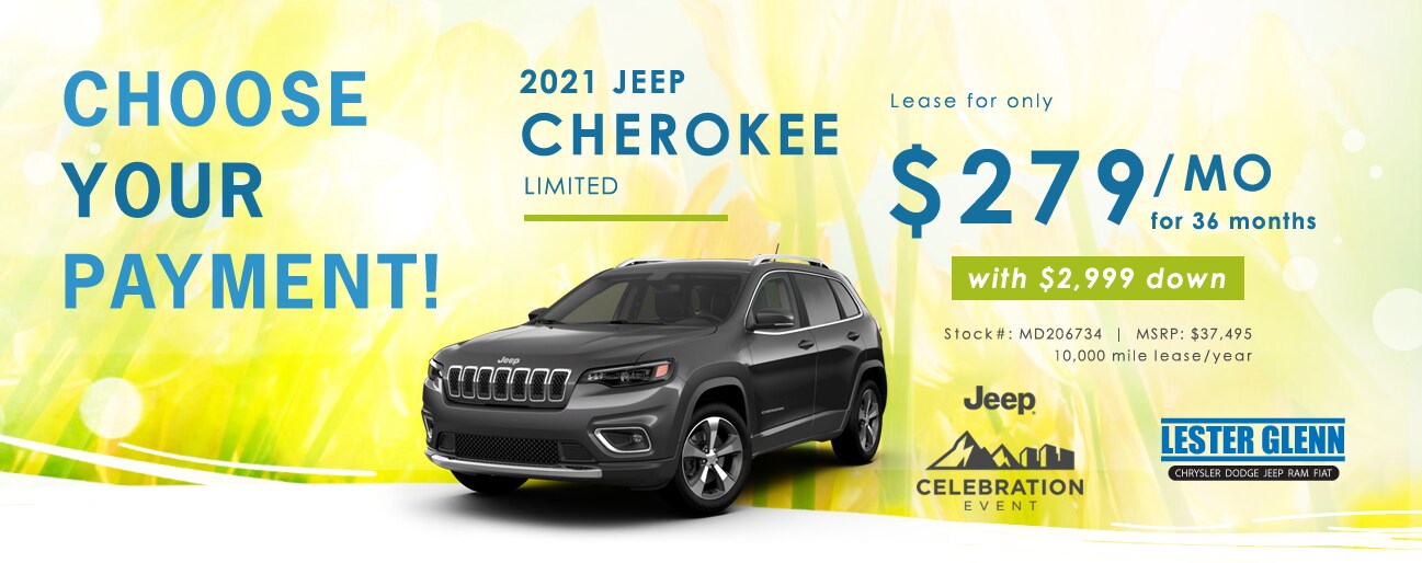2021 Jeep Cherokee Monthly Special