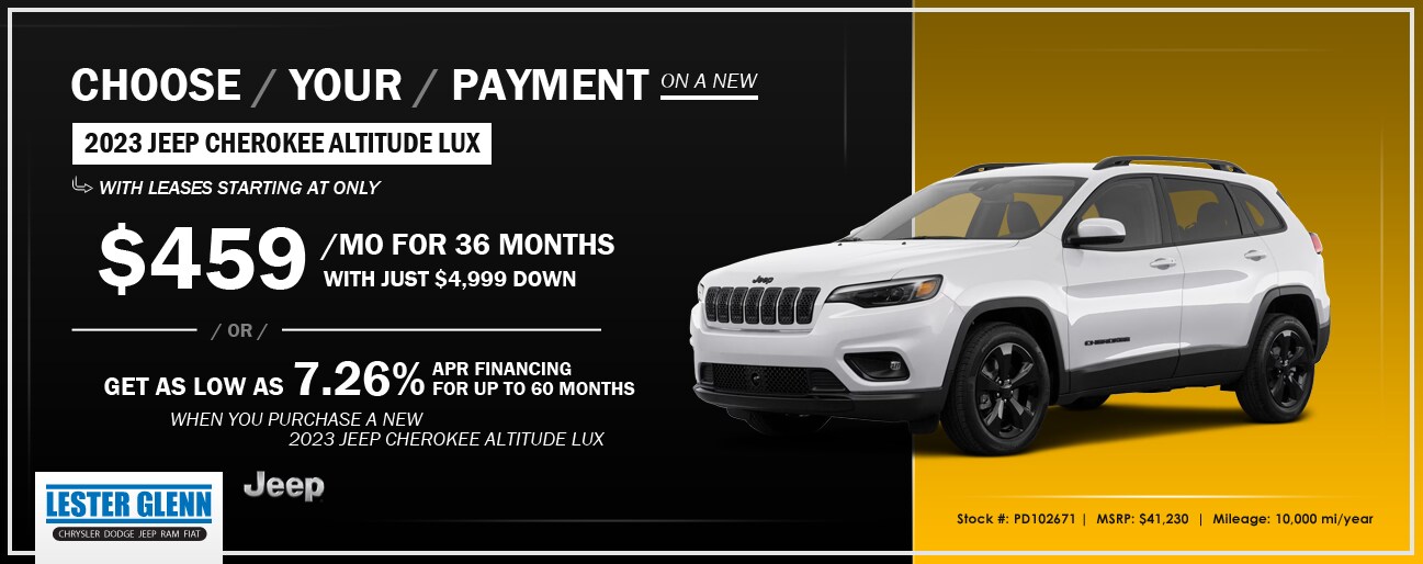 2023 Jeep Cherokee Special Offer