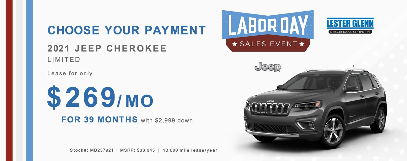2021 Jeep Cherokee Monthly Special