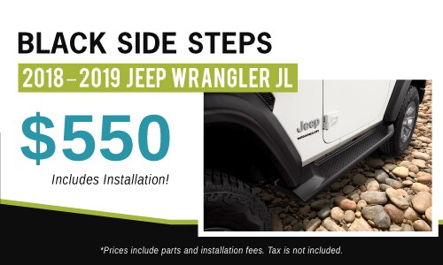 Wrangler Black Side Steps
