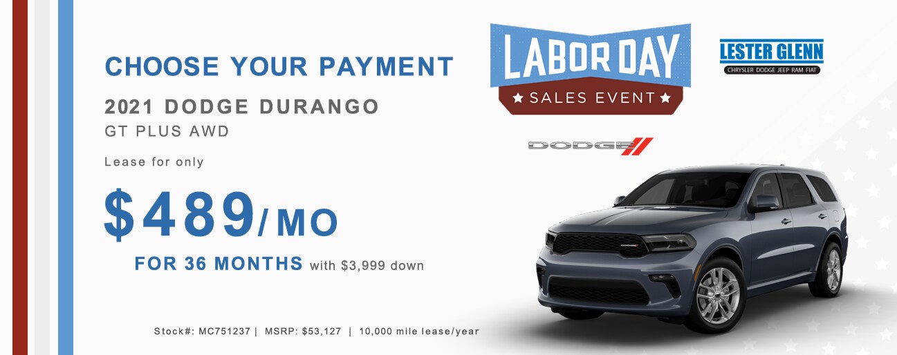 2021 Dodge Durango Monthly Special