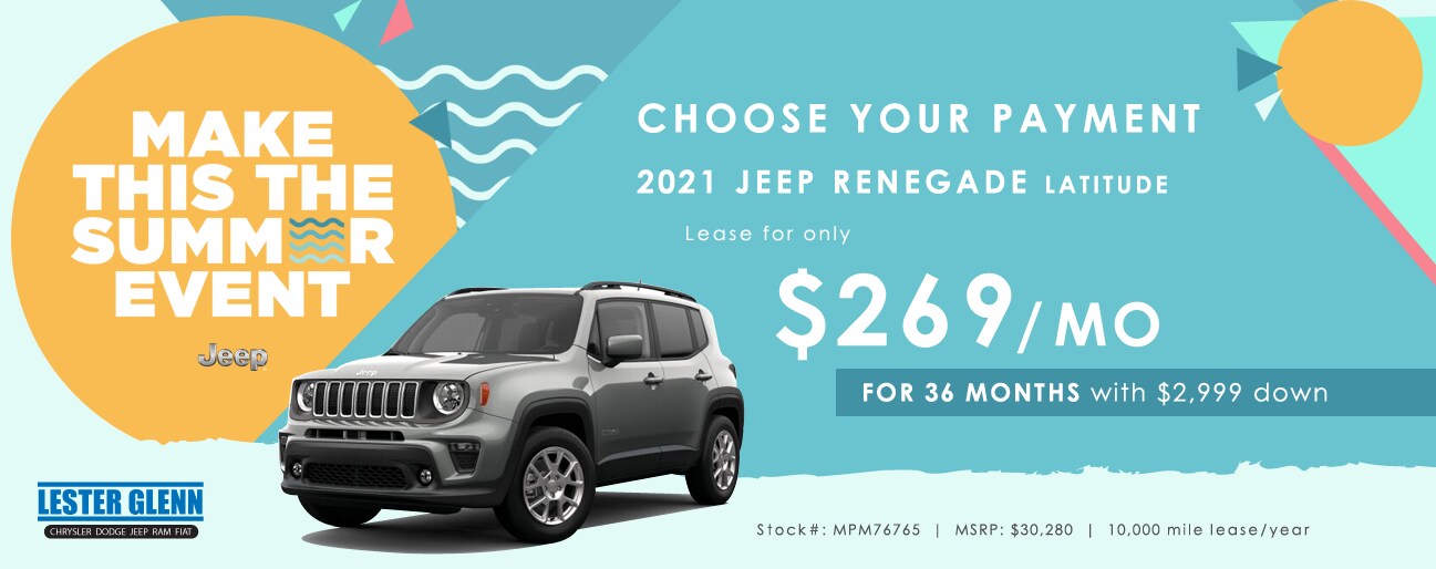 2021 Jeep Renegade Monthly Special