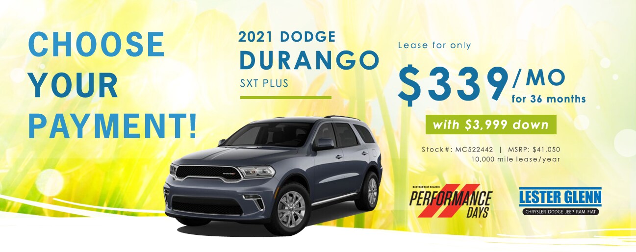2021 Dodge Durango Monthly Special