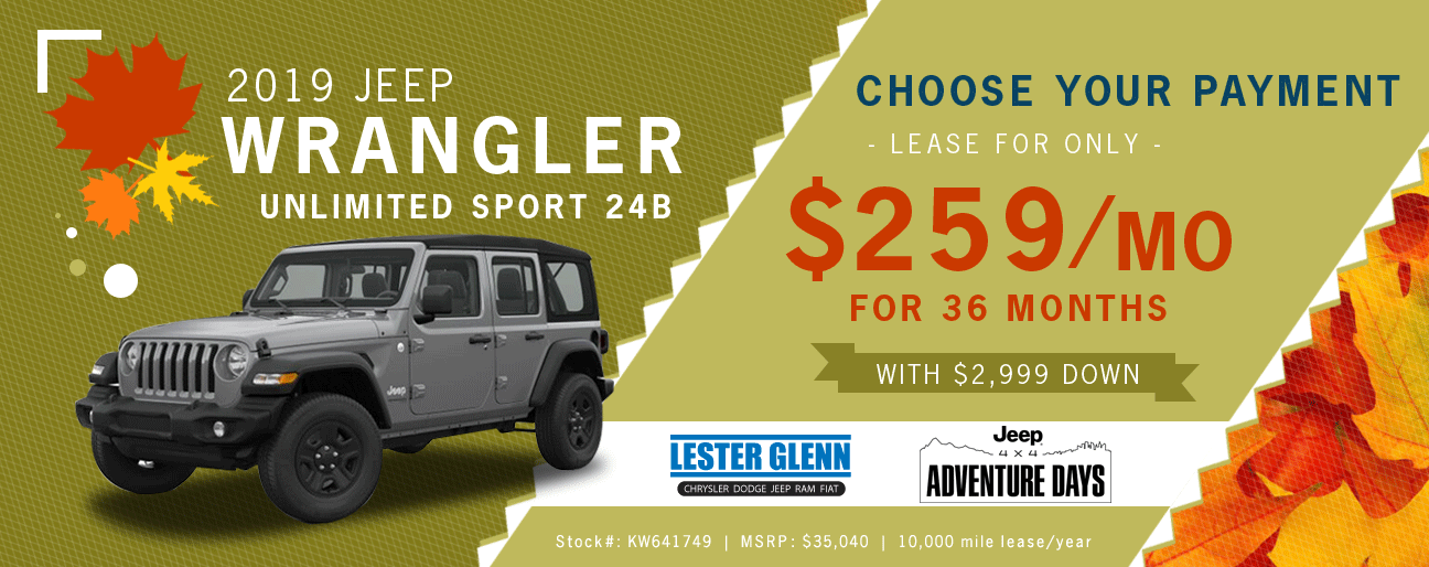 2019 Jeep Wrangler Unlimited Sport Special