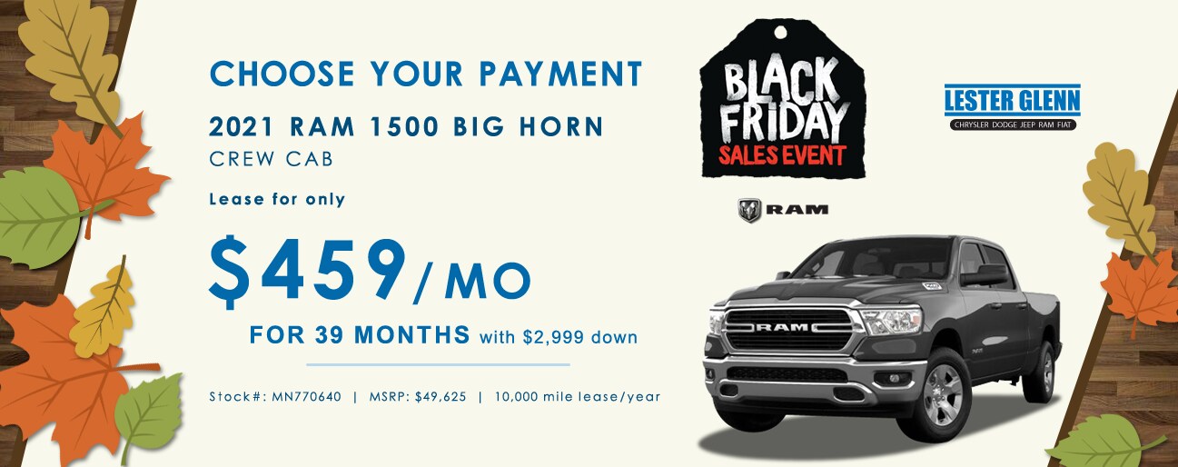 2021 RAM 1500 Big Horn Crew Cab Monthly Special