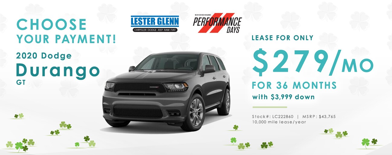 2020 Dodge Durango GT Lease Special