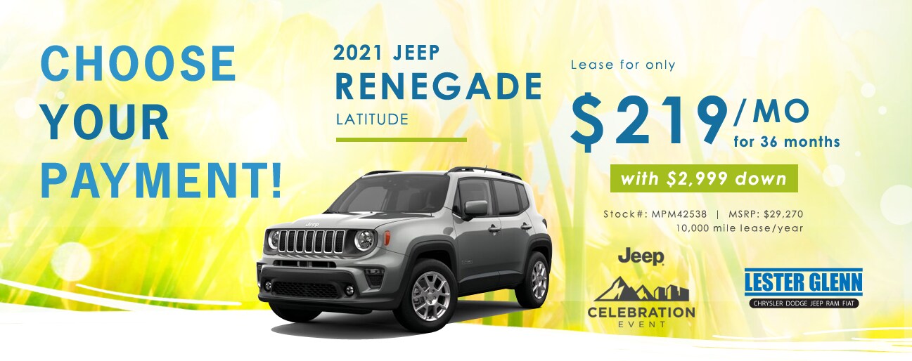 2021 Jeep Renegade Monthly Special