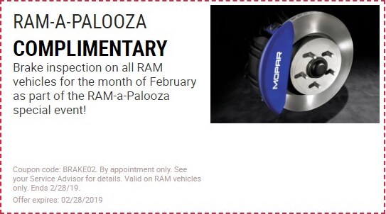 RAM A Palooza Service Coupon