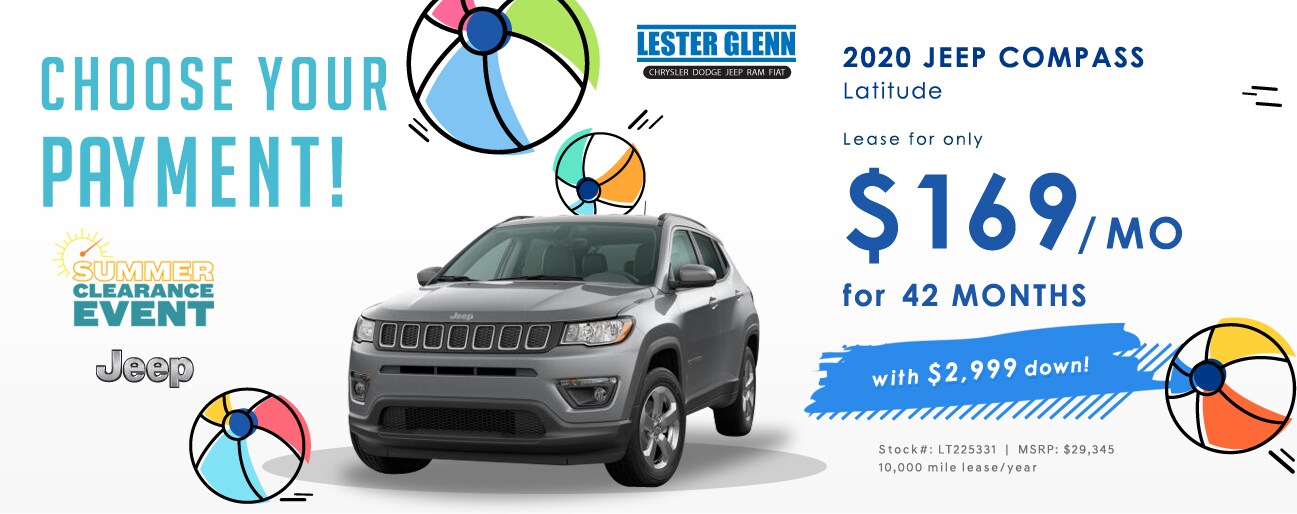 2020 Jeep Compass August Lease Special