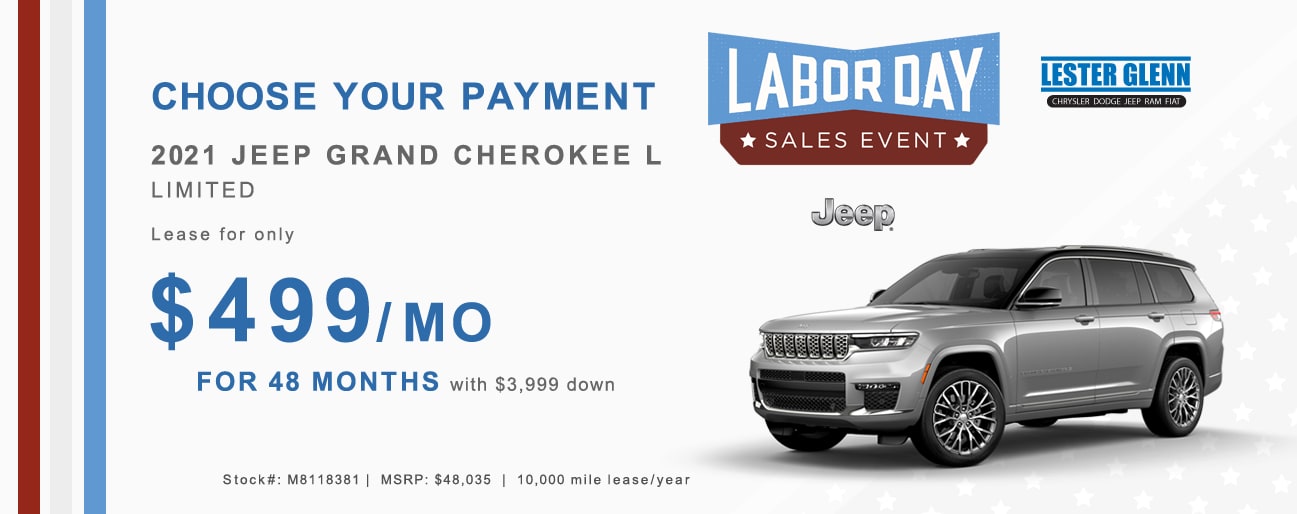 2021 Jeep Grand Cherokee L Monthly Special