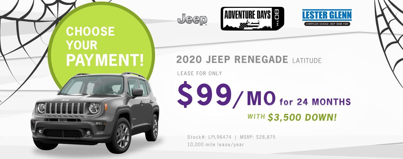 2020 Jeep Renegade Monthly Special