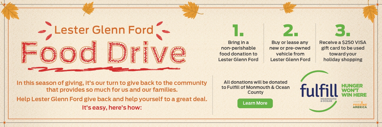 Lester Glenn Ford Food Drive