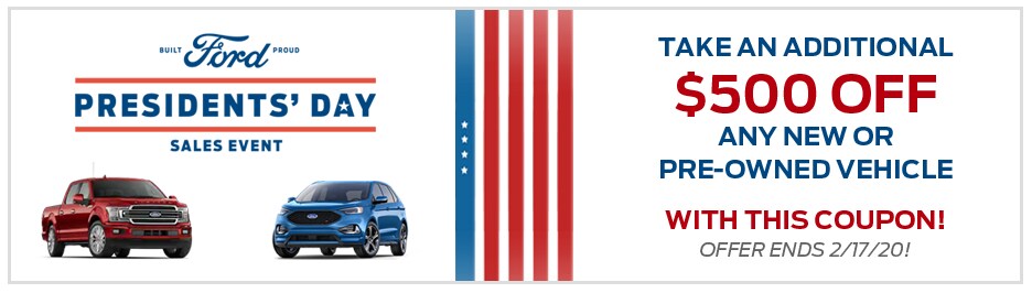 Ford Presidents Day Coupon
