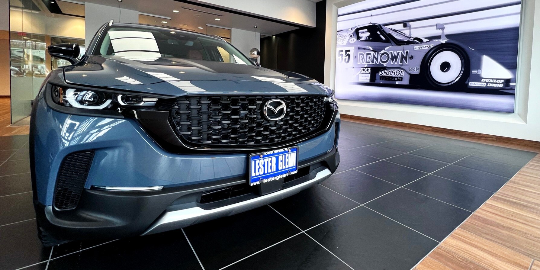 Lester Glenn Mazda dealership showroom in Toms River, NJ