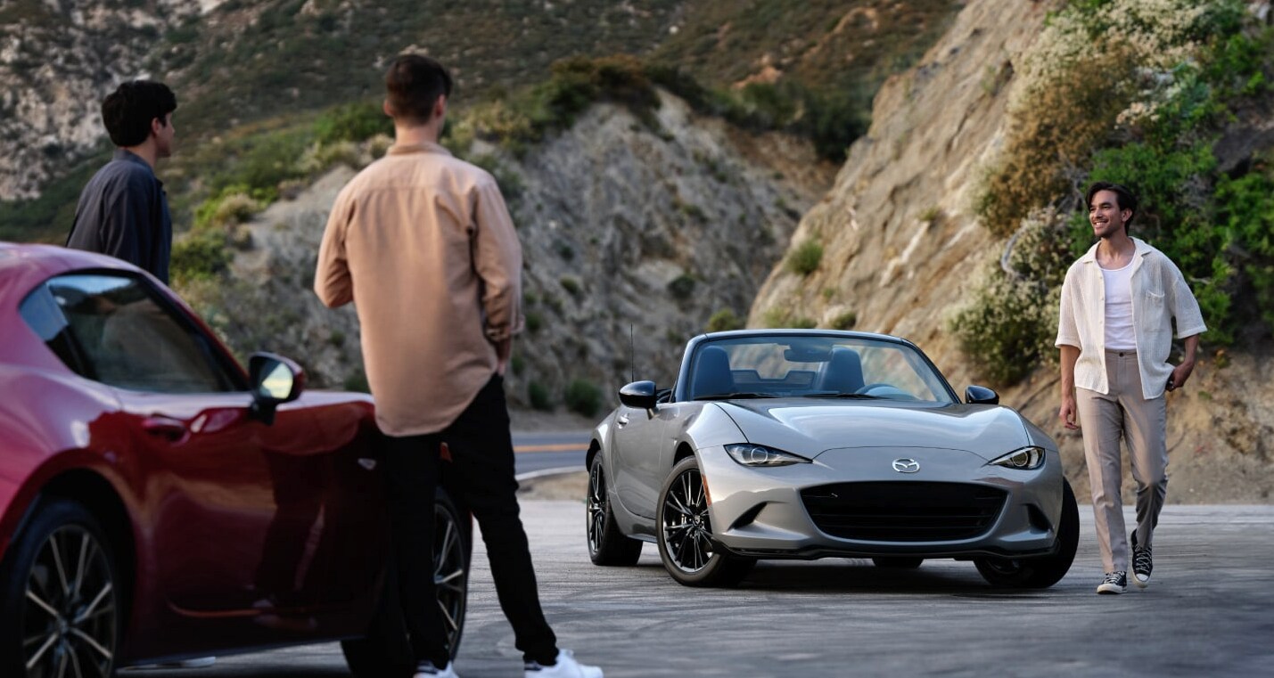 Mazda MX-5 Miata convertible owners meeting up