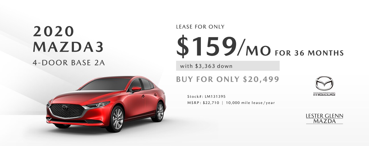 2020 Mazda3 Sedan MonthlySpecial