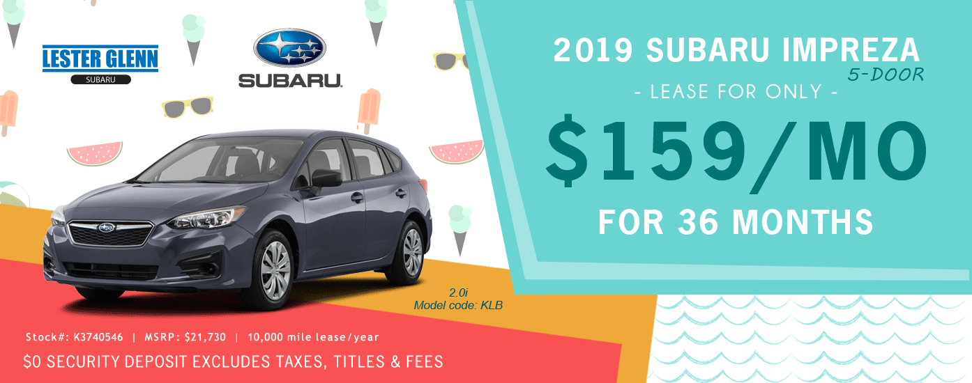 2019 Subaru Impreza Lease