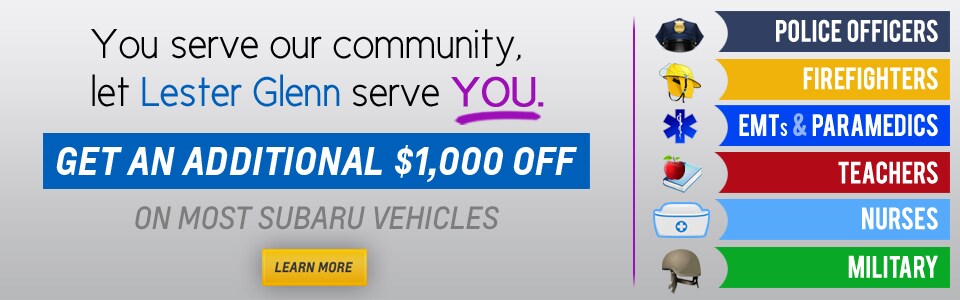 Lester Glenn Subaru Community Hero Program