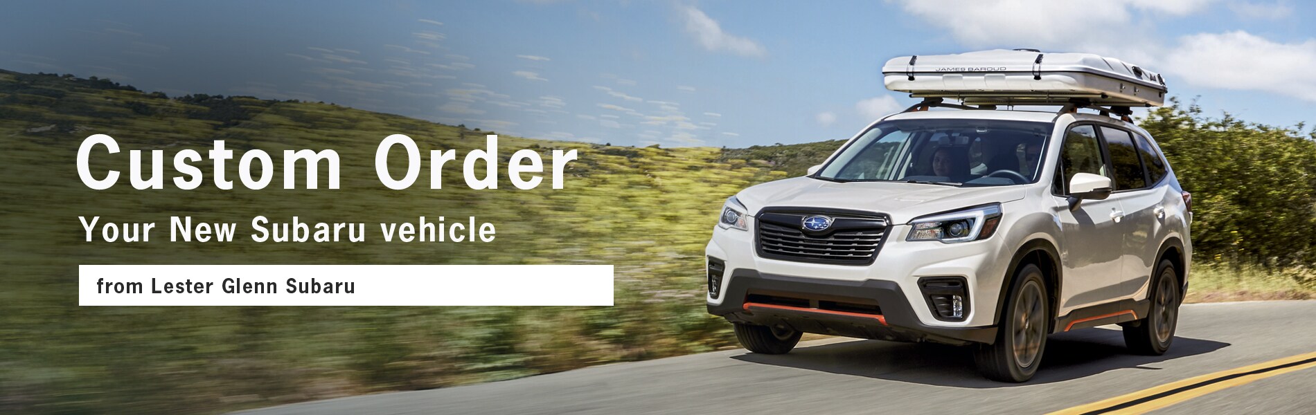 Custom Order Your New Subaru Vehicle