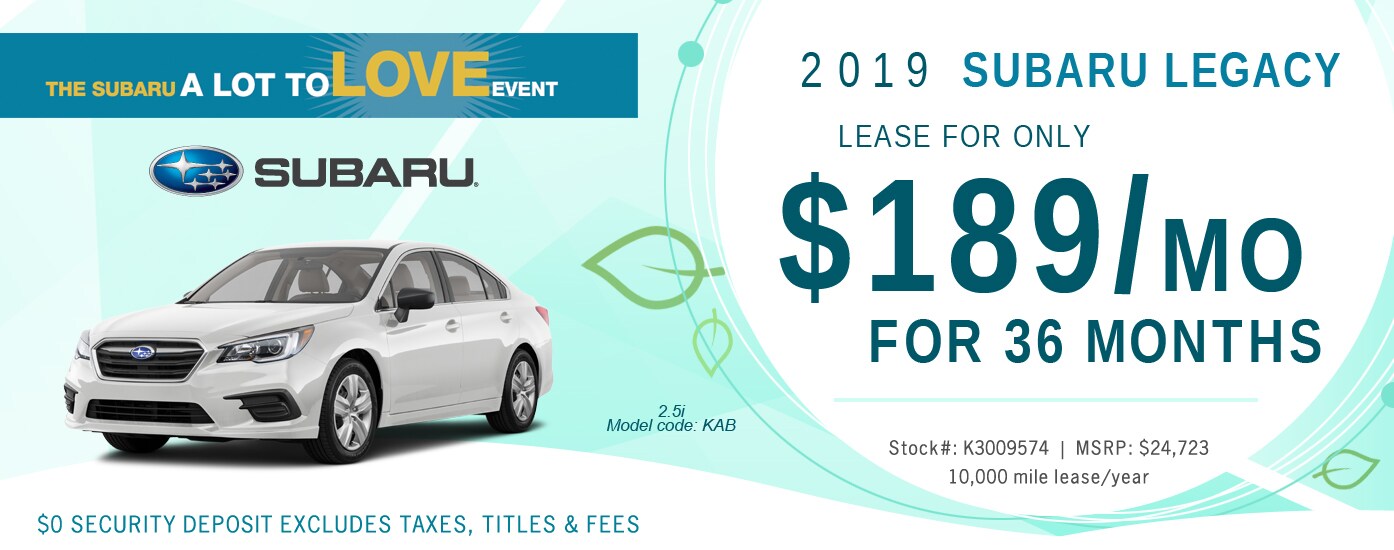 2019 Subaru Legacy Special