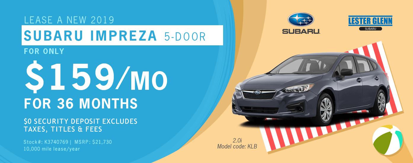 2019 Subaru Impreza Lease