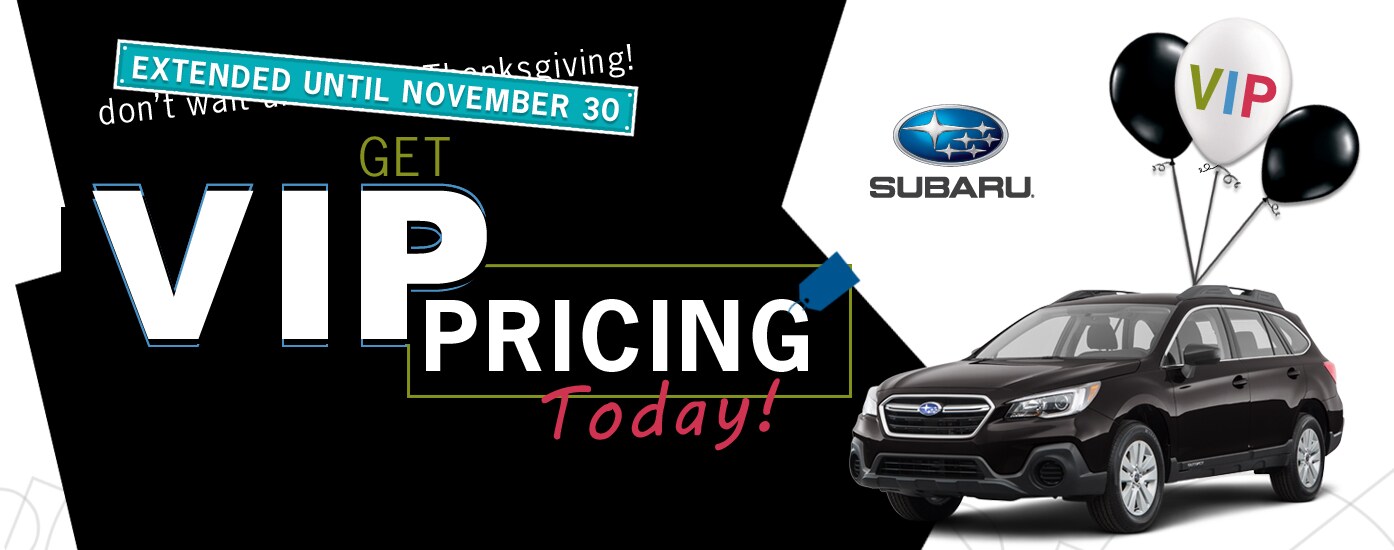 VIP Event Pricing at Lester Glenn Subaru