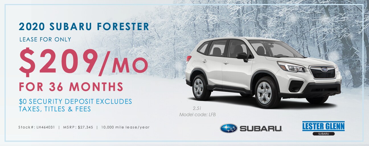2020 Subaru Forester Lease Special