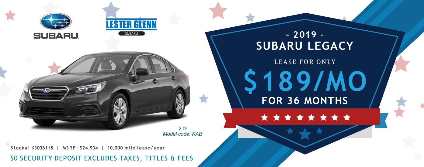 2019 Subaru Legacy Special