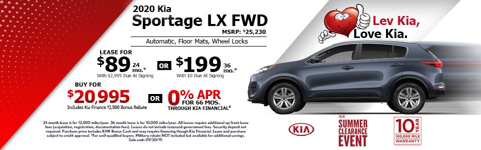 2019 Kia Sportage Lease Special at Lev Kia 2019 Kia Sportage Lease Special at Lev Kia