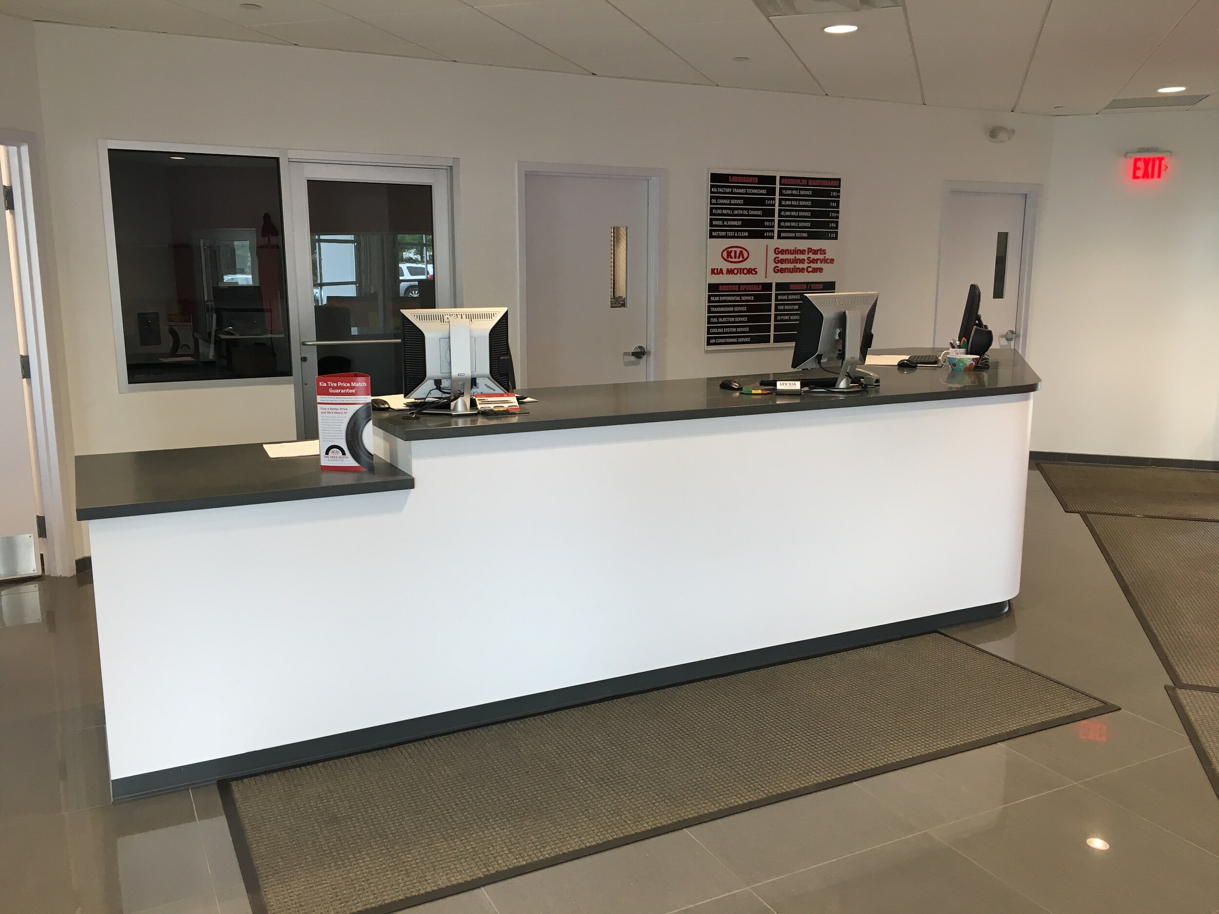Service Counter Lev Kia of Framingham