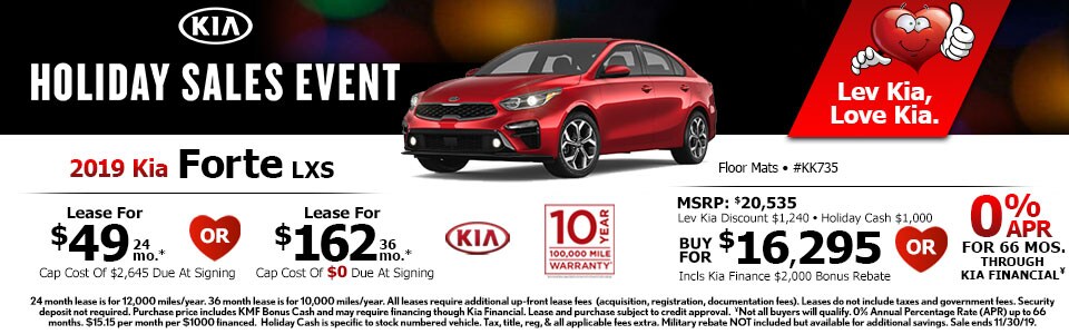 2019 Kia Forte Lease Special at Lev Kia 2019 Kia Forte Lease Special at Lev Kia