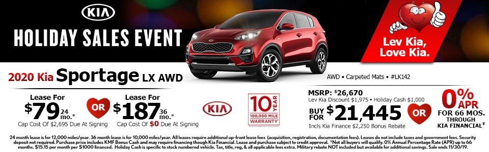 2019 Kia Sportage Lease Special at Lev Kia 2019 Kia Sportage Lease Special at Lev Kia
