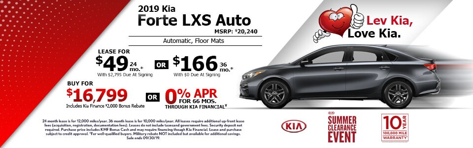 2019 Kia Forte Lease Special at Lev Kia 2019 Kia Forte Lease Special at Lev Kia