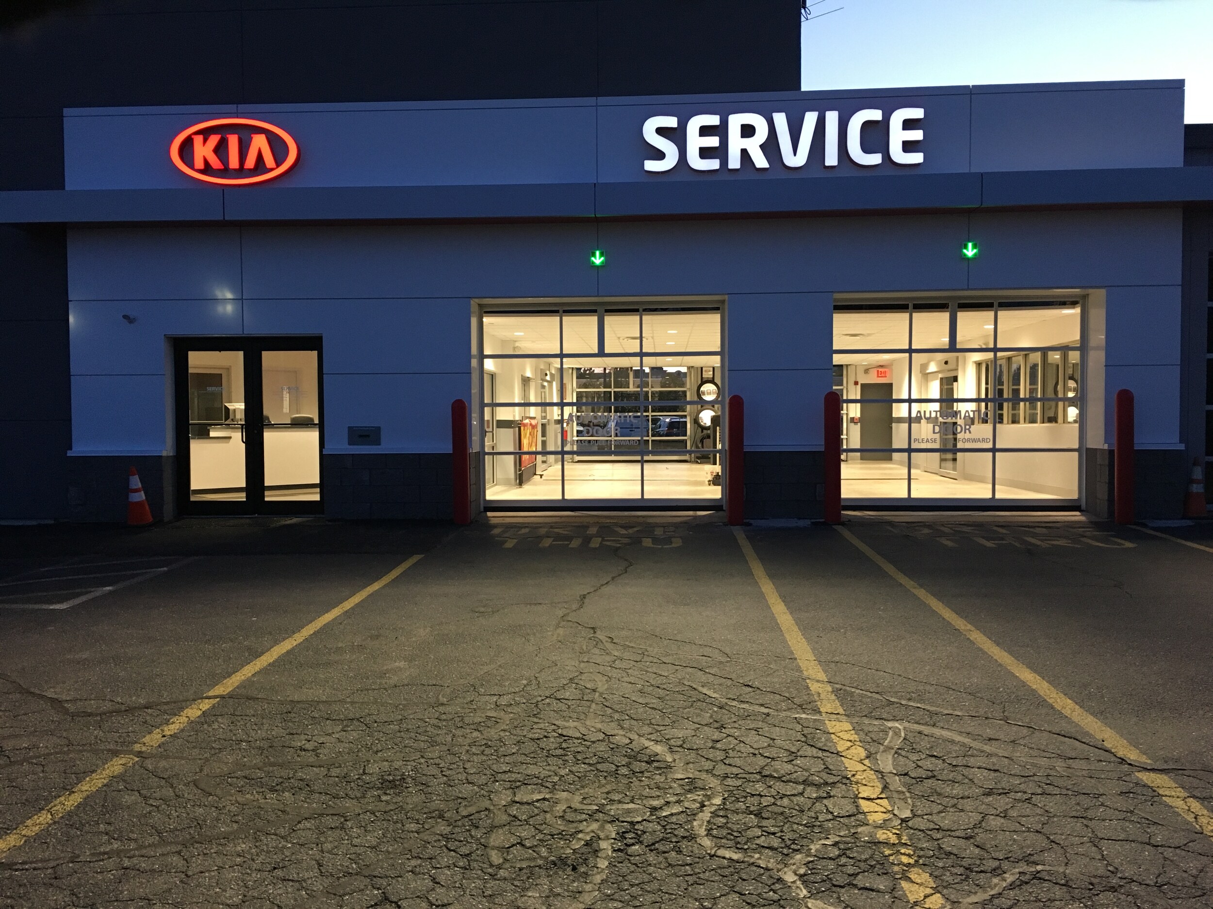 Service Drive Through Lev Kia of Framingham