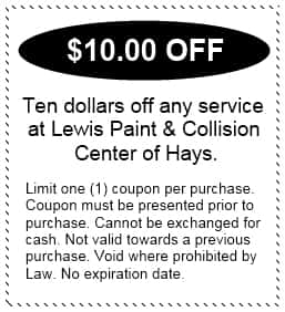 Body Shop Coupon - Lewis Paint and Collision Center of Hays KS.jpg