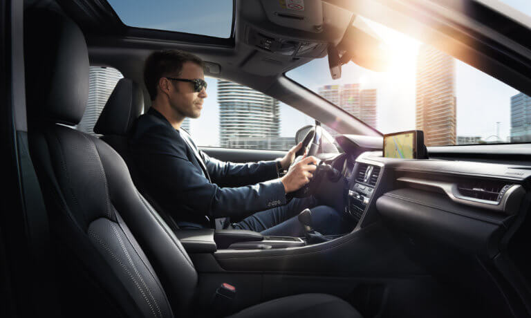 2021 Lexus RX interior front with driver