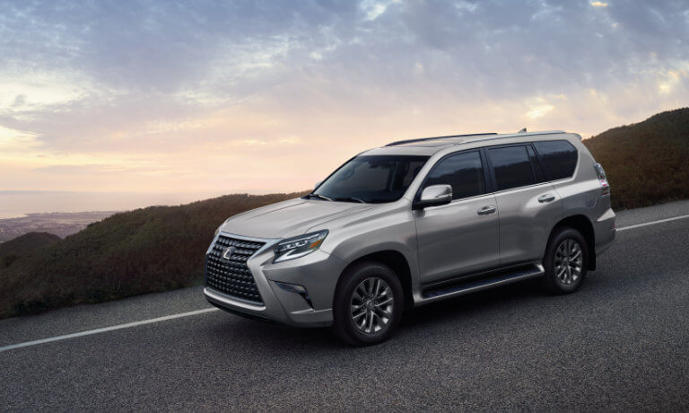 2021 Lexus GX 460 exterior downhill with coastal background