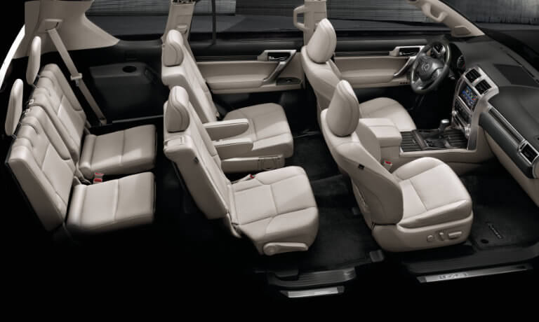 2021 Lexus GX interior seating birdseye view
