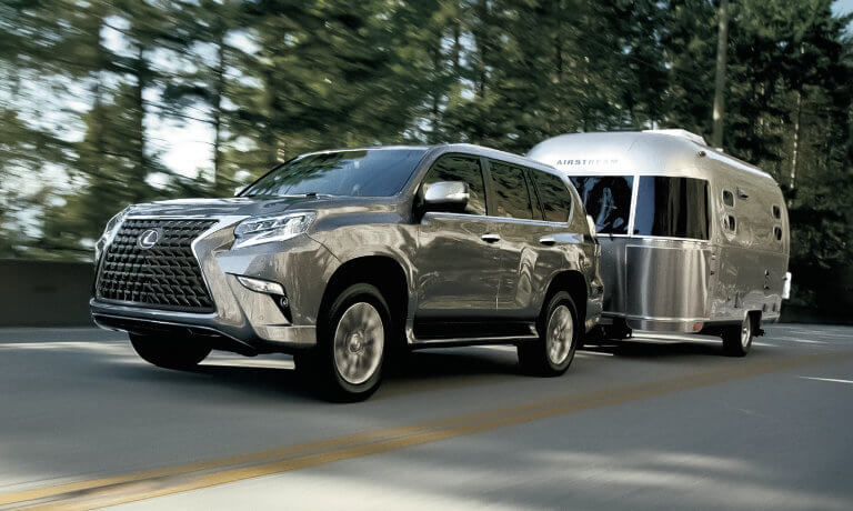 2021 Lexus GX exterior towing camper